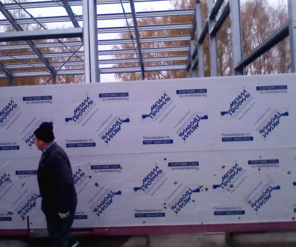 Строительство ангара в п. Бавлены