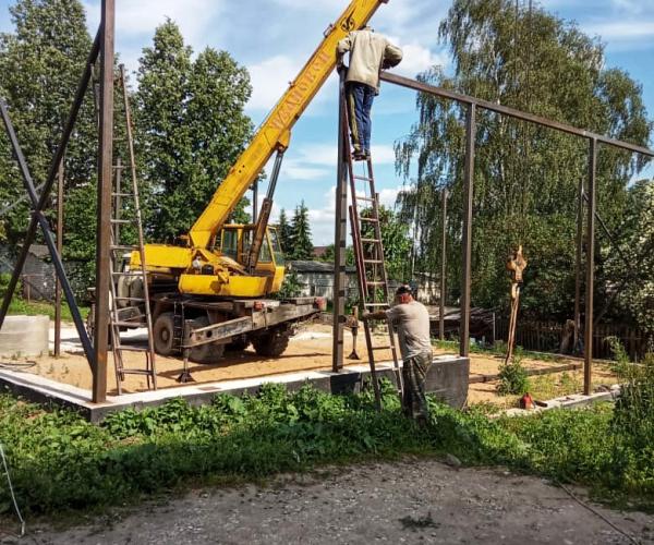 Строительство складского здания в г. Кольчугино.